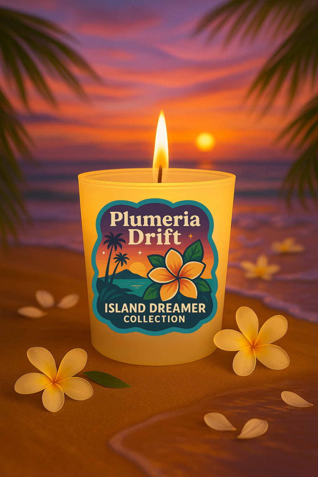 Island Dreamer Tropical Soy Candle | Coconut Soy Hand Poured Candle | Choose Your Scent