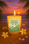 Zen Seeker Aromatherapy Soy Candle | Lavender, Jasmine & Ocean Scents | Coconut Soy