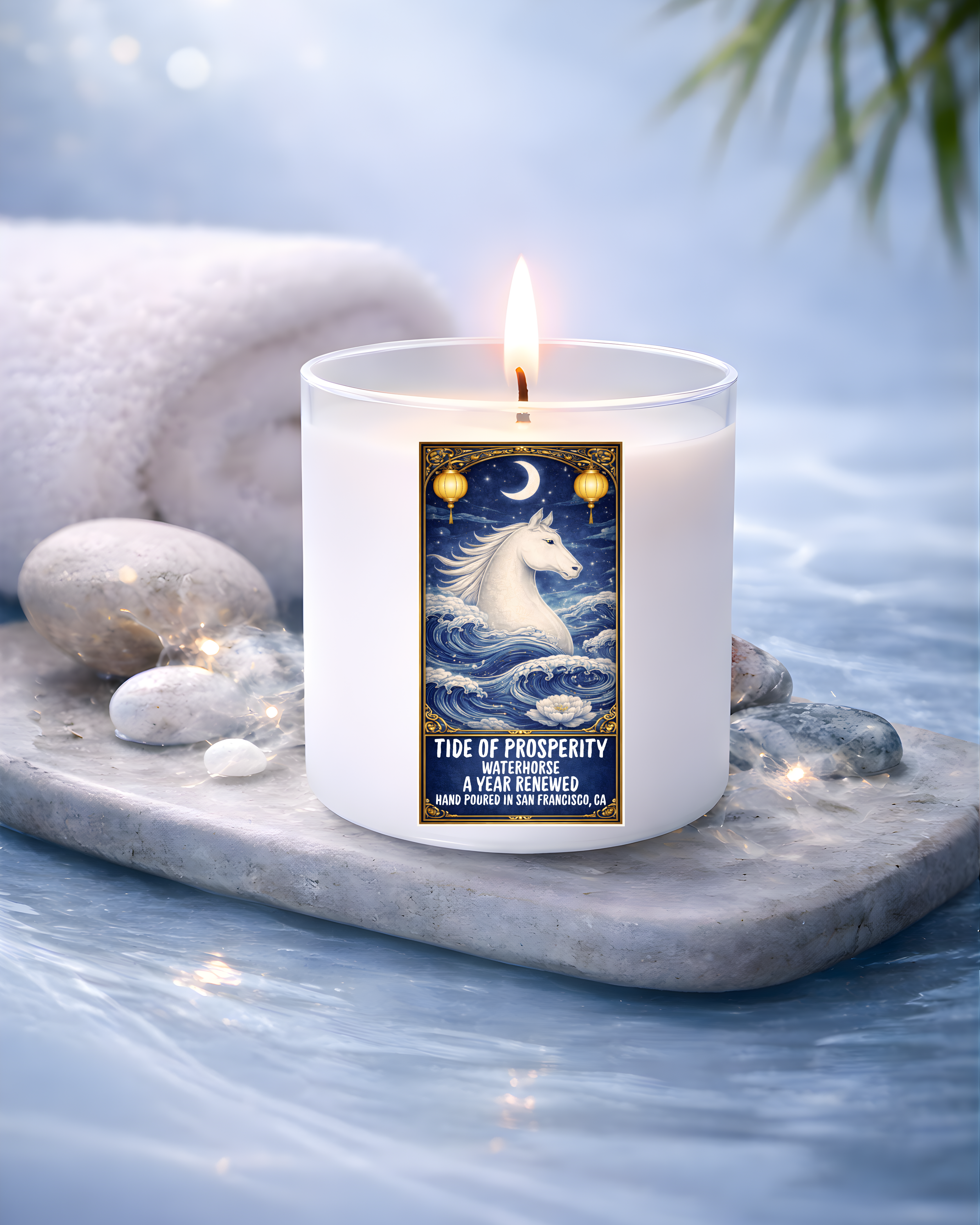 Water – Tide of Prosperity | A Year Renewed | 11 oz Coconut Soy Candle
