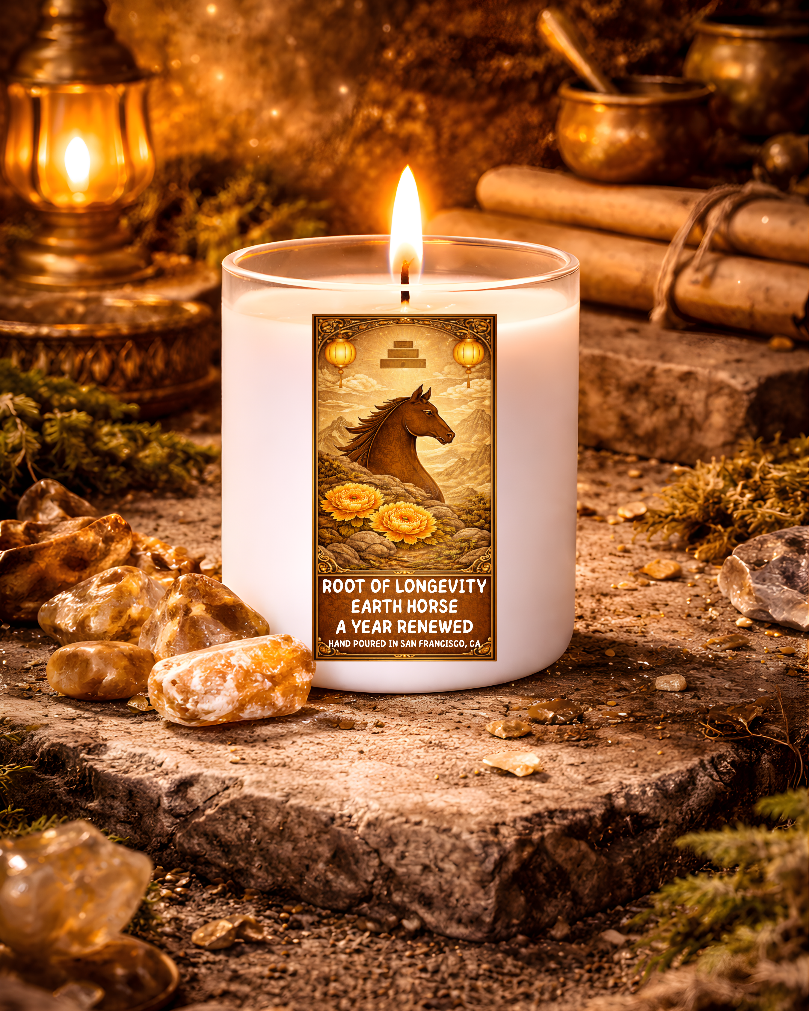 Earth – Root of Longevity | A Year Renewed | 11 oz Coconut Soy Candle