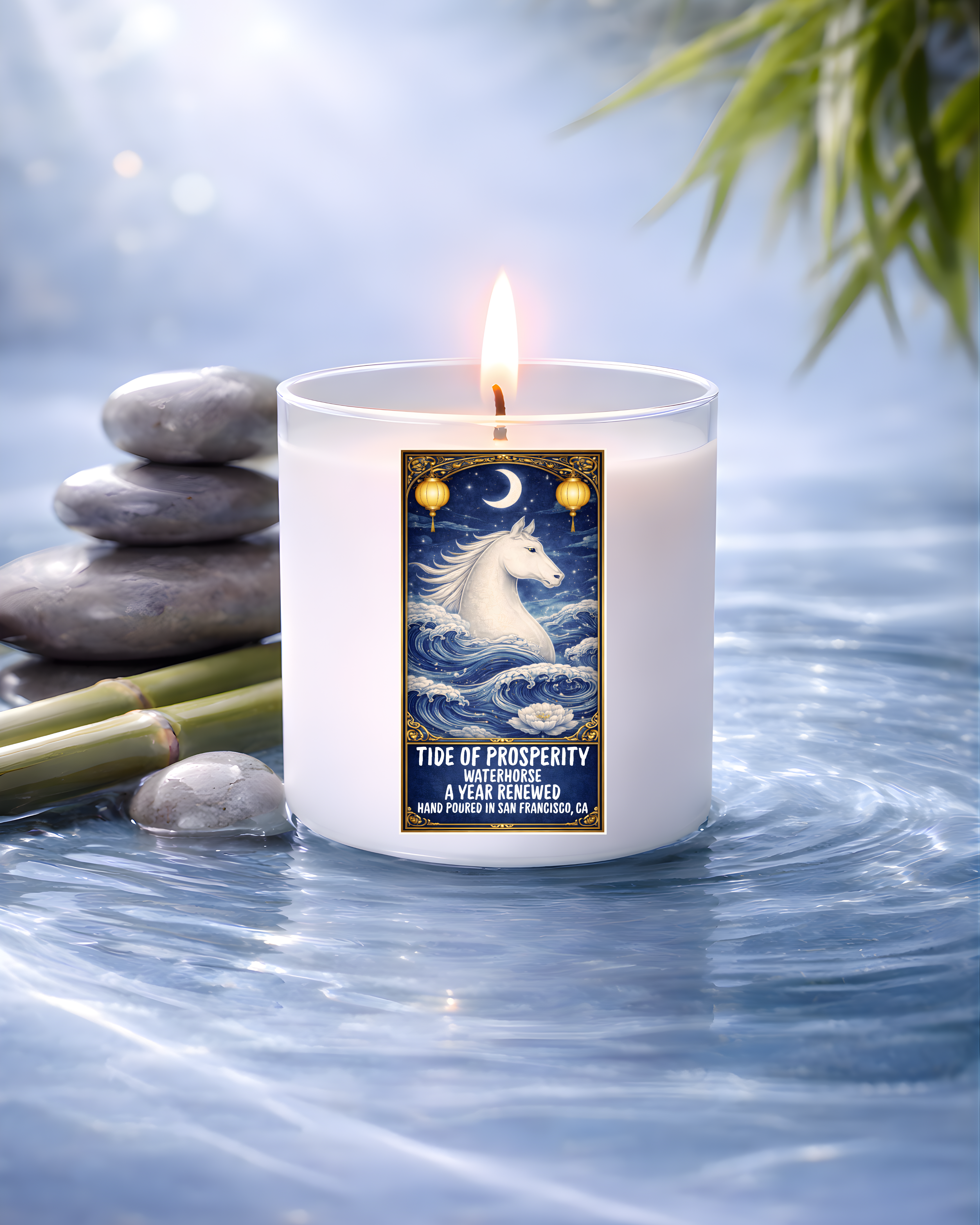 Water – Tide of Prosperity | A Year Renewed | 11 oz Coconut Soy Candle