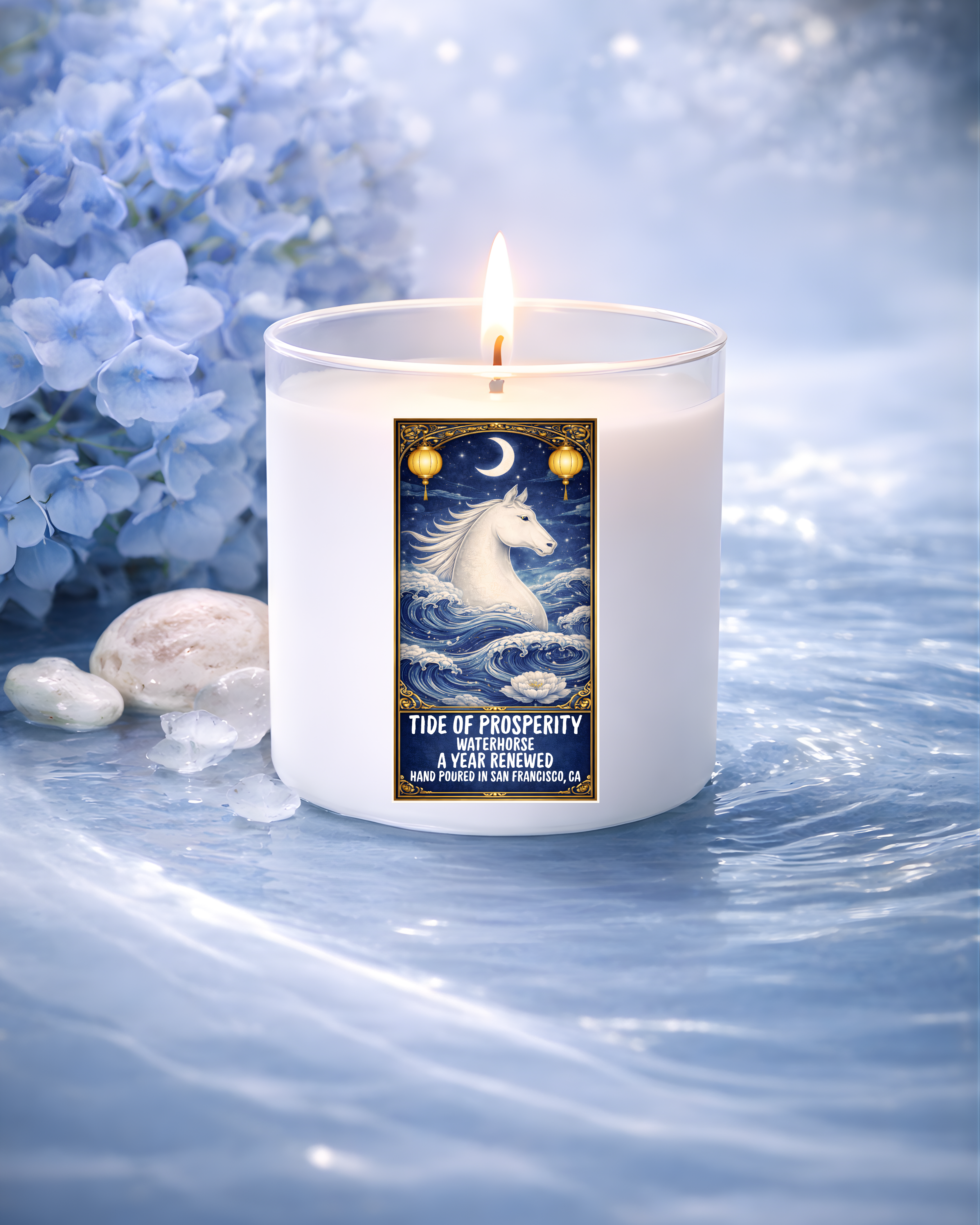 Water – Tide of Prosperity | A Year Renewed | 11 oz Coconut Soy Candle
