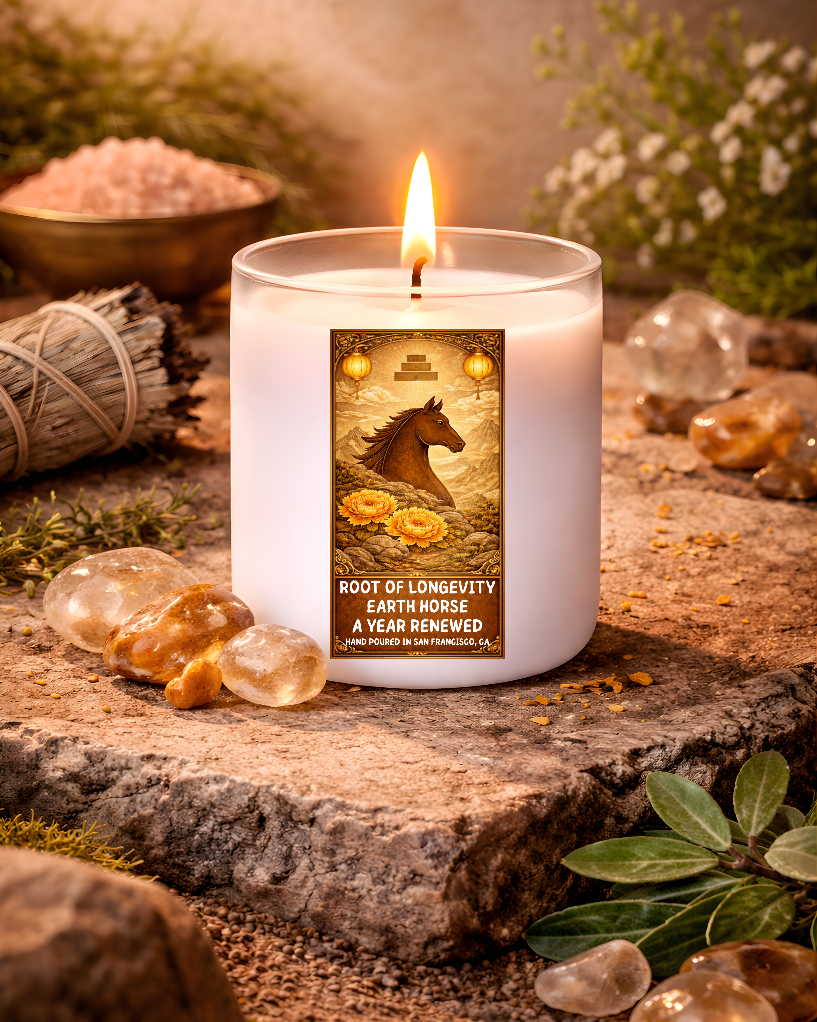 Earth – Root of Longevity | A Year Renewed | 11 oz Coconut Soy Candle