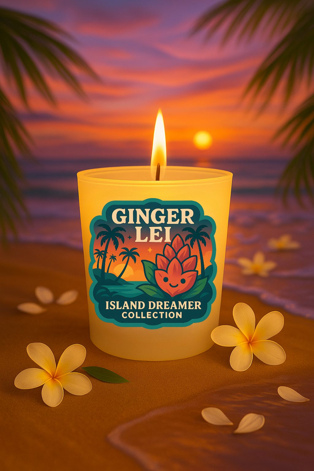 Ginger Lei Candle