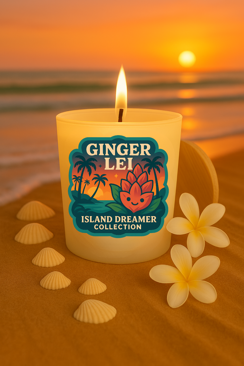 Ginger Lei Candle