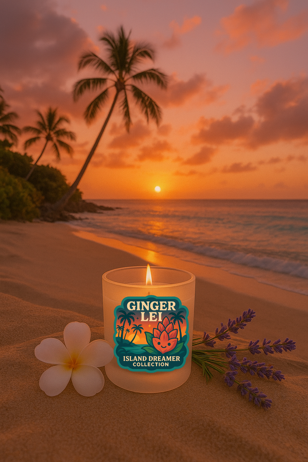 Ginger Lei Candle