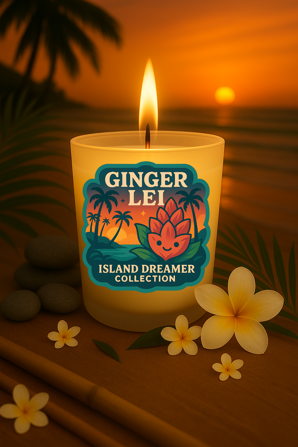 Ginger Lei Candle