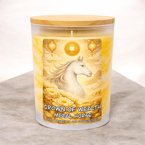 Metal – Crown of Wealth | A Year Renewed | 11 oz Coconut Soy Candle